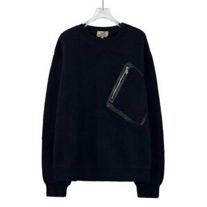 Hermes Black wool crewneck sweatshirt